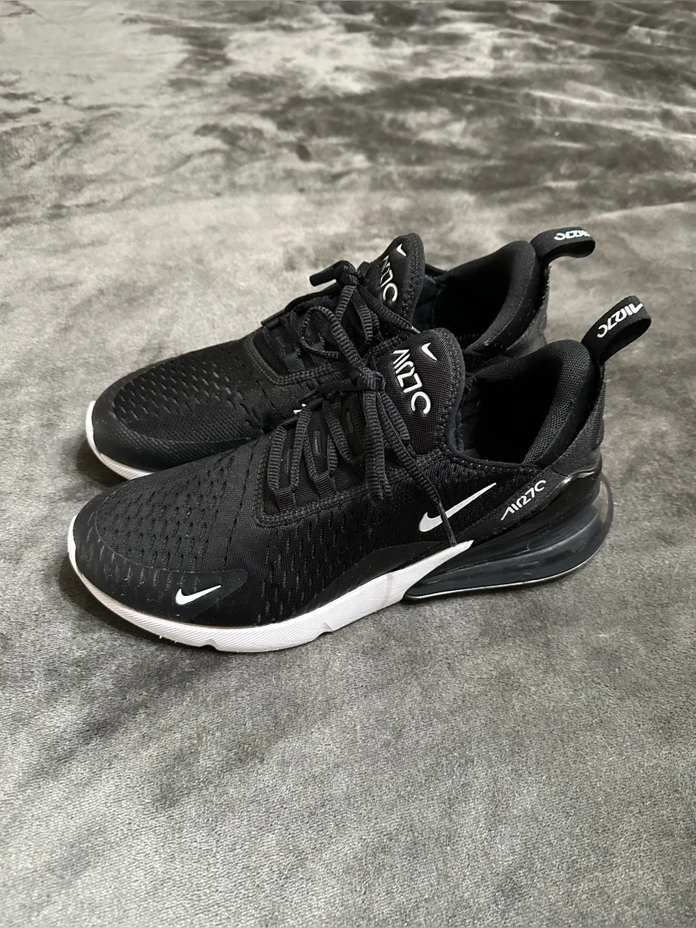 Nike Black & White Air Max 270 Athletic Sneakers
